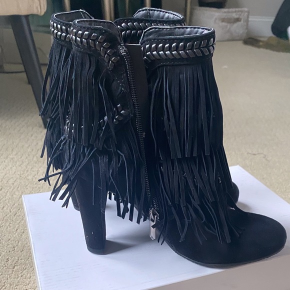 Sam Edelman Kaleb Fringe Suede Boots. Size 5. - Picture 13 of 15